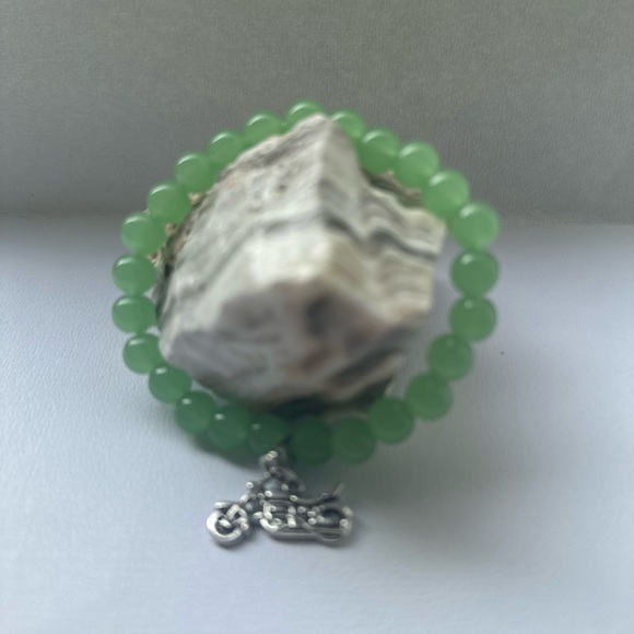 Artisan Beaded Motorcycle bracelet A entire stone . - Picture 11 of 12